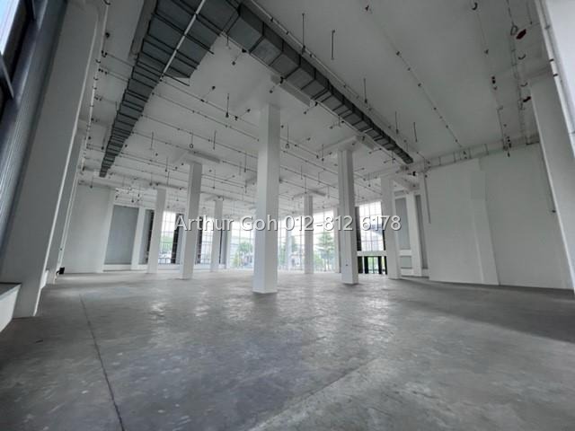 Spacious detached factory interior