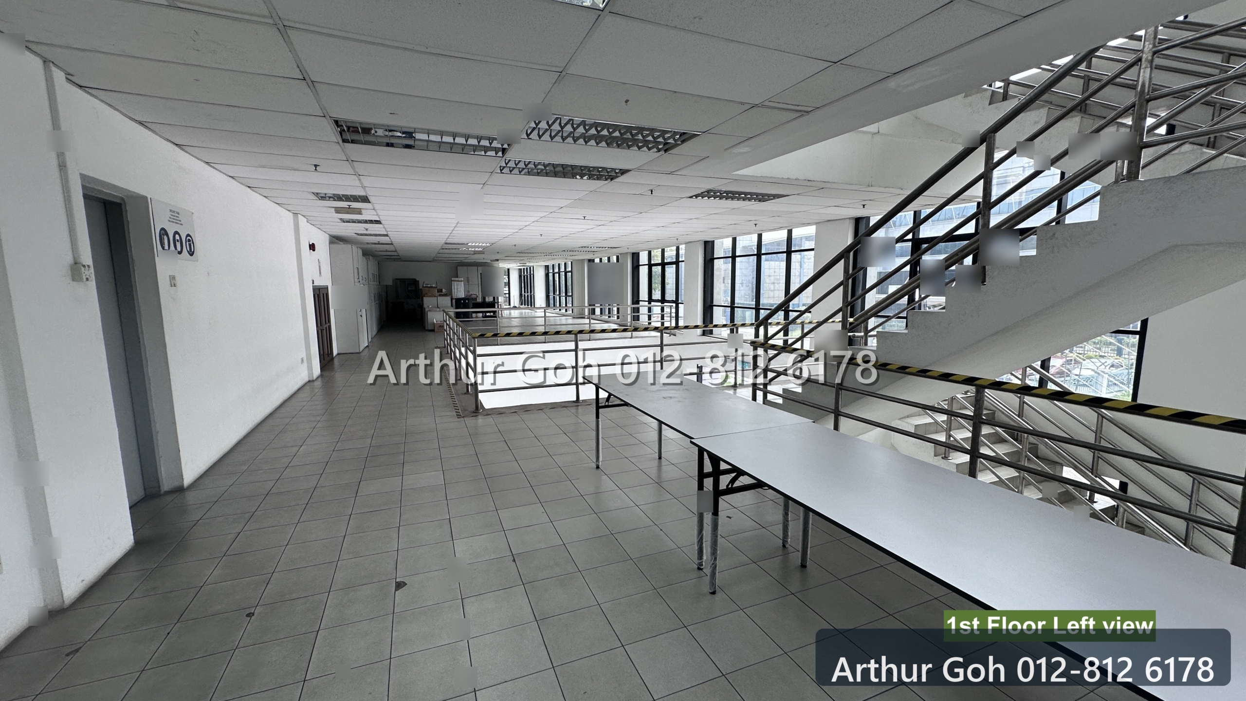 First-floor industrial circulation and office area